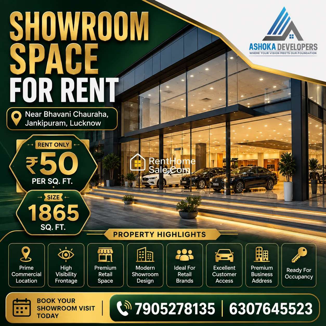 Best Commercial Showroom Space In Lucknow For Retail, Office & Coaching Institutes